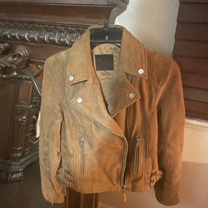 Tan suede Abercrombie jacket